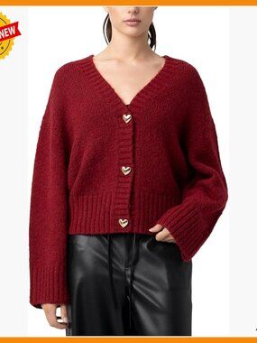 Cozy Heart Button Cardigan, Perfect Layering Sweater for Casual Outfits